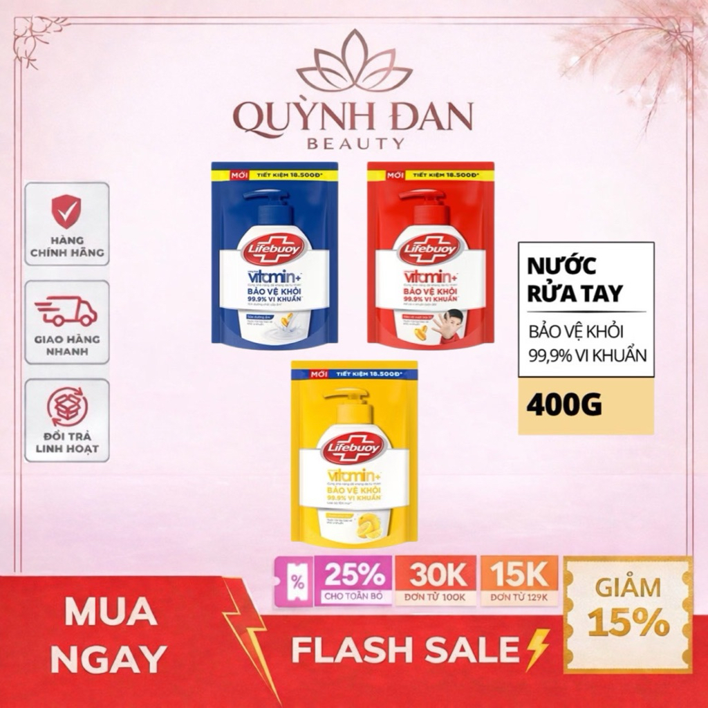 Nước Rửa Tay Lifebuoy Túi 400g