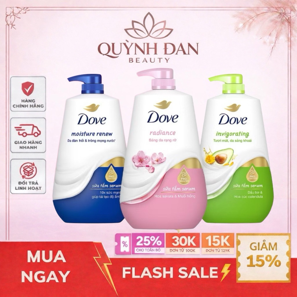 Sữa Tắm Dưỡng Thể Dove 500g / 900g