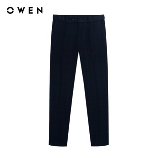 Owen - Quần tây Regular Fit QR257086 màu Xanh tím than chất liệu Nano