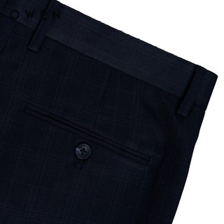 Owen - Quần tây Regular Fit QR257086 màu Xanh tím than chất liệu Nano