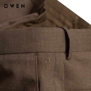 Owen - Quần tây Slim Fit QS257092 màu Nâu chất liệu TR Spandex