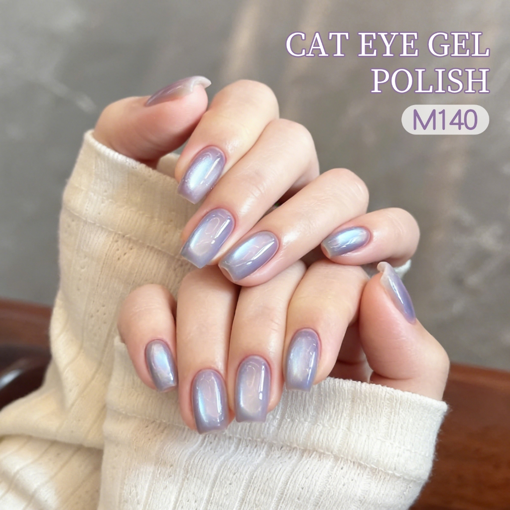 XEIJAYI 10ml- ơn móng tay dạng gel mắt mèo màu xanh nhạt, bộ 10 màu, thích hợp cho các tiệm làm móng