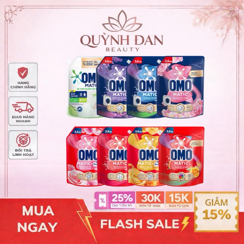 Nước Giặt OMO Matic 3.6kg