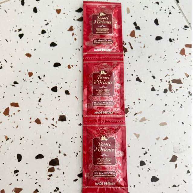 Sữa tắm tesori dạng gói du lịch tiện lợi dùng thử 9ml