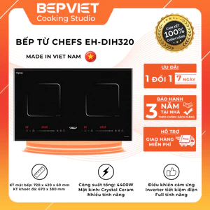 Bếp từ Chefs EH-DIH320 [Booster nấu nhanh, hẹn giờ tiện lợi, tiết kiệm điện năng]