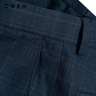Owen - Quần tây Regular Fit QR257087 màu Xanh chất liệu TR Spandex