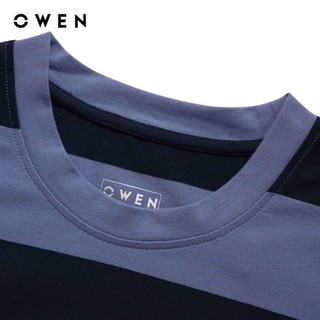 Owen - Áo T-shirt Relax Fit TSN255112 màu Xanh tím than chất liệu CVC Spandex