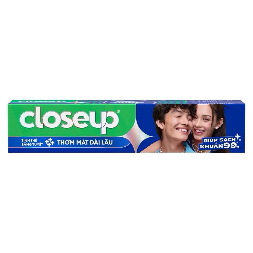 Combo 3 Kem Đánh Răng Closeup Gel Sạch Khuẩn Tinh Thể Băng Tuyết Cho Hơi Thở Thơm Mát Bất Tận 230G/Tuýp