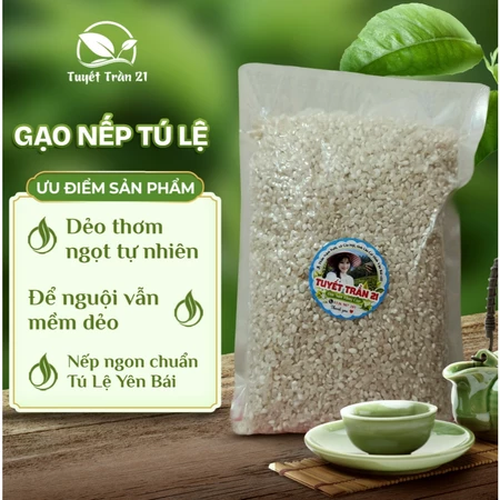 Gạo Nếp Tú Lệ Yên Bái 2KG - Nếp Dẻo Thơm Tây Bắc – Đồ Xôi Dẻo thơm ngon Tự Nhiên