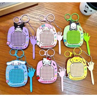 Đồ chơi móc khóa, bảng vẽ nam châm, móc khóa bi thép xếp hình treo balo túi xách cho bé