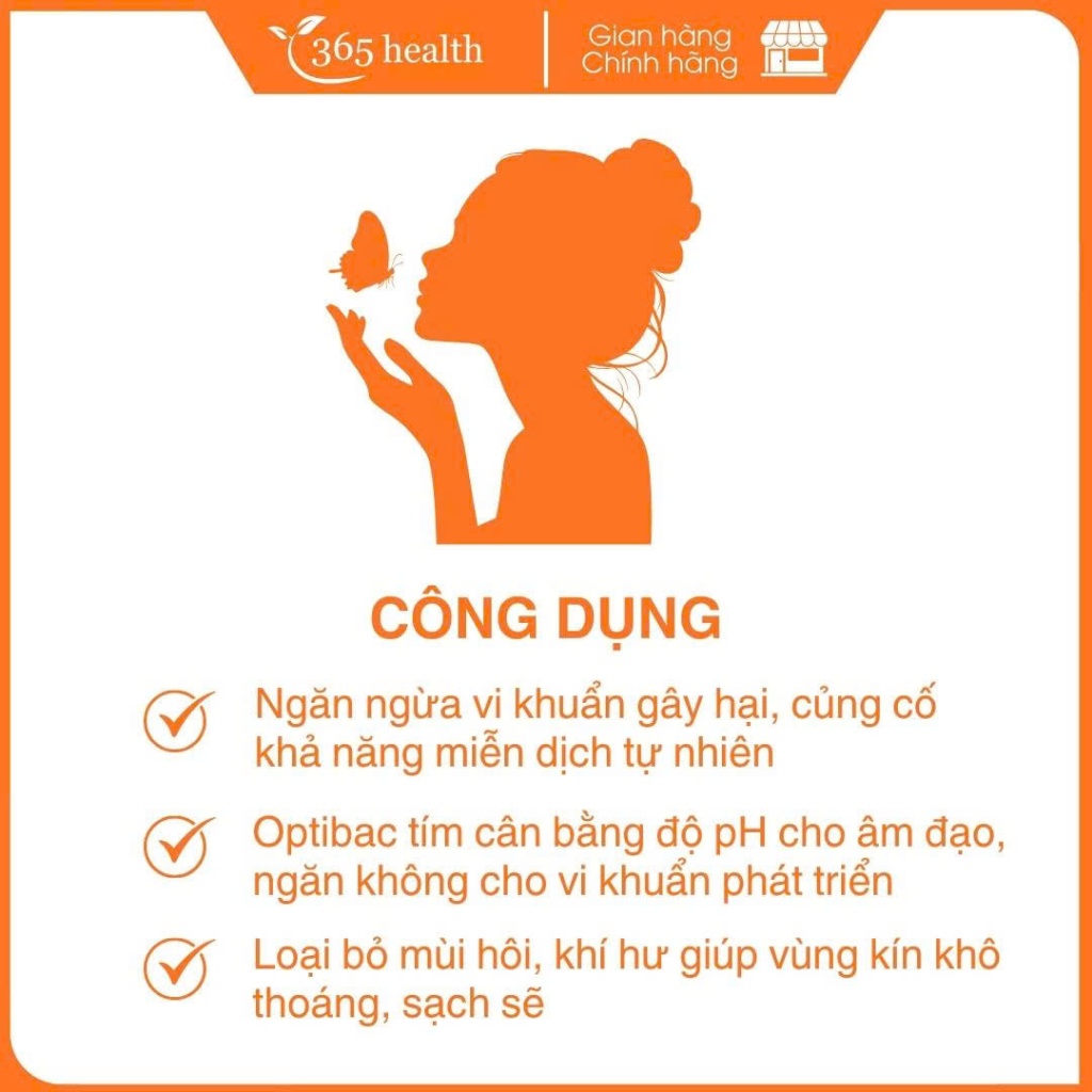 Men vi sinh Optibac tím phòng ngừa phụ khoa vùng kín cho phụ nữ và mẹ bầu, Optibac for Women