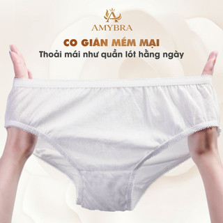 Combo Quần Lót Nữ AMYBRA Sử Dụng Một Lần Tiện Lợi, Set Quần Chip Dùng Một Lần Kháng Khuẩn L474