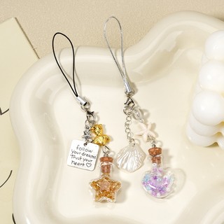 【Chamvn】Dây đeo điện thoại hình chai ước nguyện ngôi sao duyên dáng đa năng đơn giản dễ thương máy ảnh