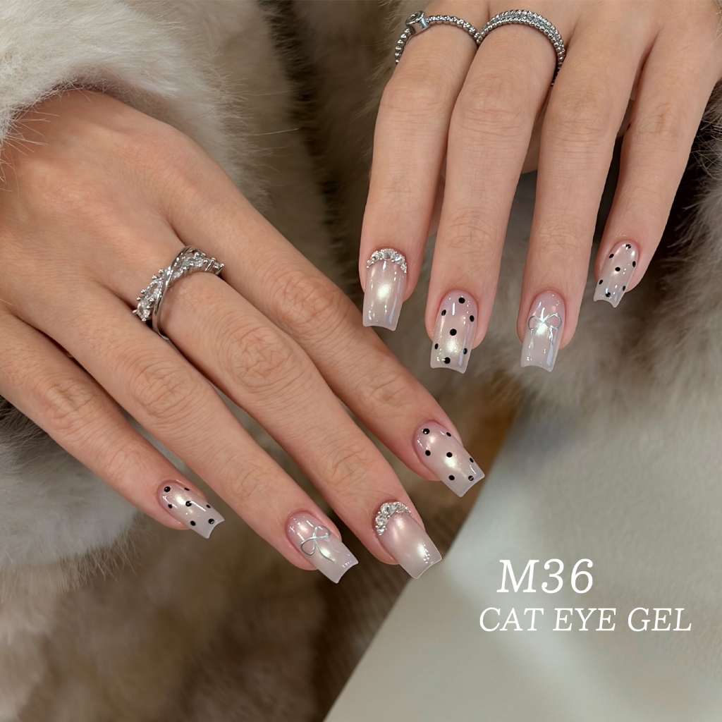 XEIJAYI 10ml - Sơn móng tay dạng gel mắt mèo màu hồng nhạt và xám trong suốt mới, có nhiều màu sắc để lựa chọn.