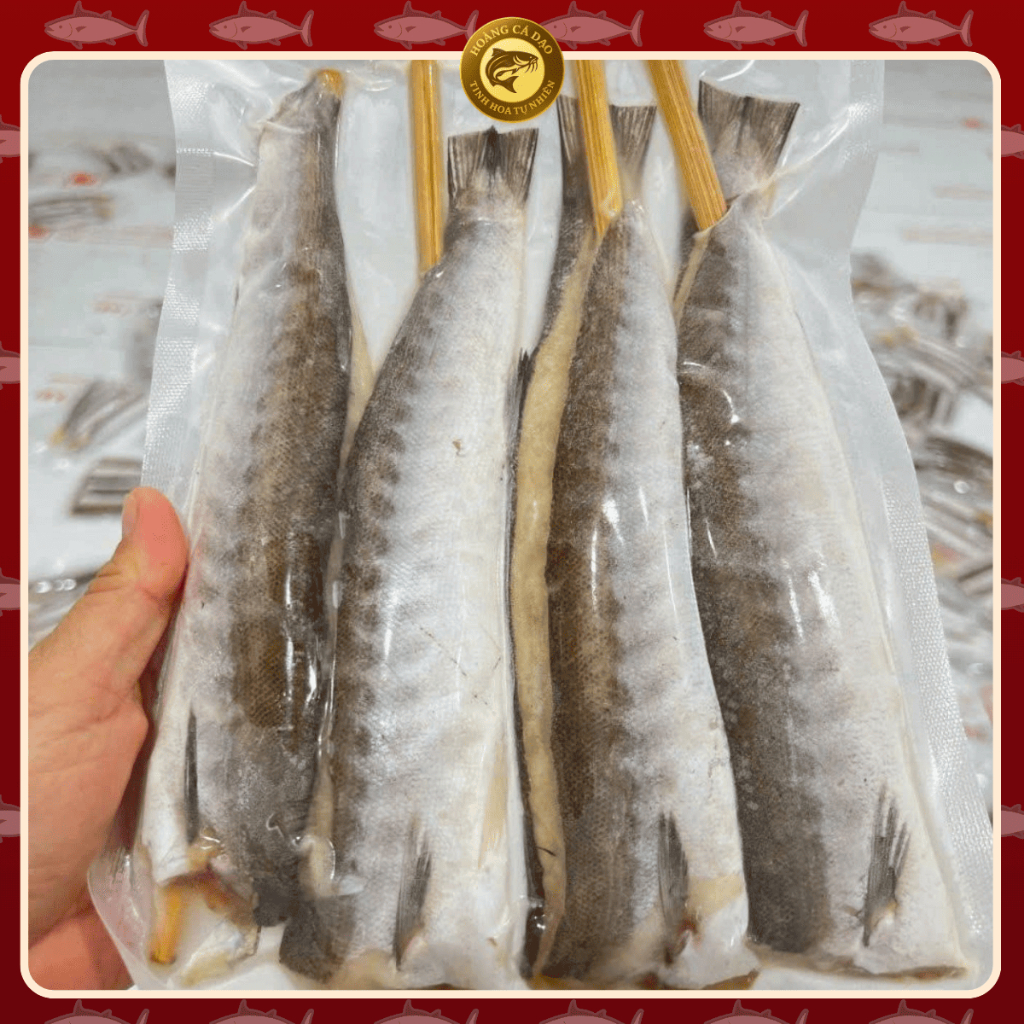 [Hỏa Tốc HN] Cá Nhồng Xiên Que - Đặc Sản Biển, Món Nhậu Ngon (1KG)