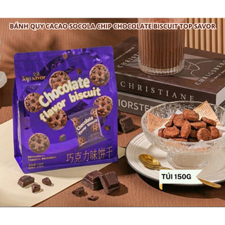Bánh Quy Cacao Socola Chip Chocolate Flavor Biscuit 150g Top Savor - CÔ THƯ MARKET