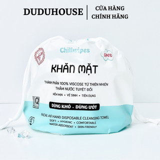 Khăn Mặt Chillwipes Facial & Hand Disposable Cleansing Towel 80 Tờ Duduhouse