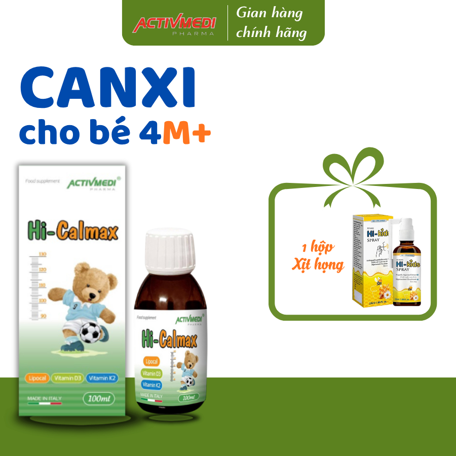 [XH] Hi Calmax bổ sung canxi sinh học Lipocal không táo ACTIVMEDI ...