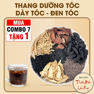 [Mua 7 tặng 1] Thang dưỡng tóc, hỗ trợ đen tóc, dày tóc (hà thủ ô, nữ trinh tử, tang thầm tử, đậu đen,..