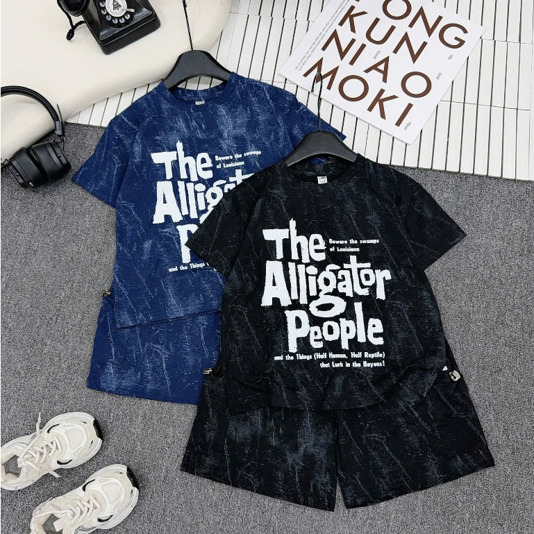 Bộ Quần Áo Bé Trai (ALLIGATOR) Chất Cotton Mềm Mịn Thầm Hút Tốt, Không Bai Xù, Túi hộp 2 bên quần, 17-60kg