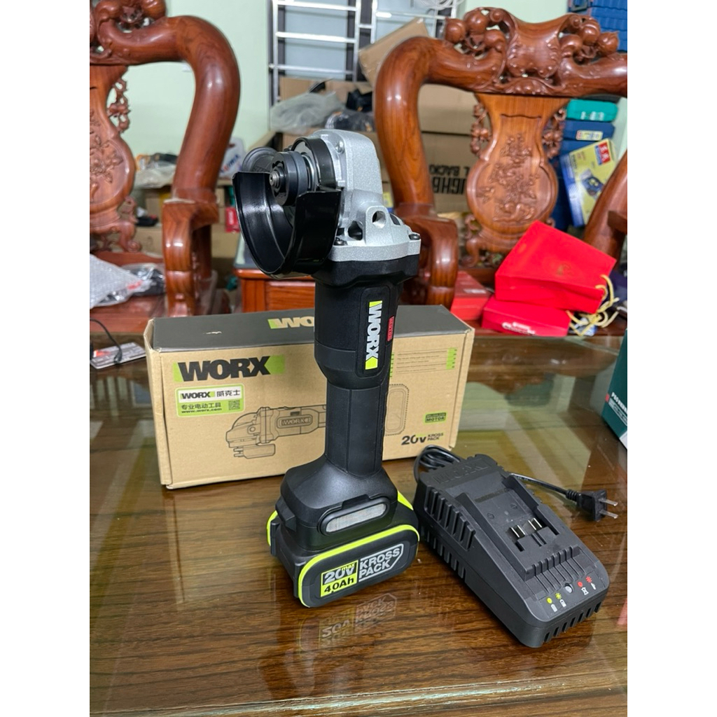 Máy mài góc cầm tay dùng pin 20V WORX WU806 chính hãng