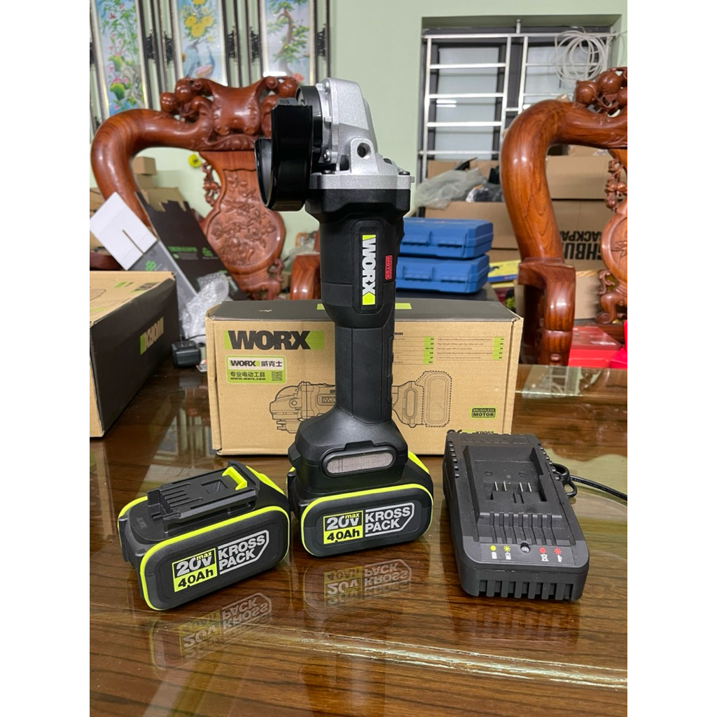 Máy mài góc cầm tay dùng pin 20V WORX WU806 chính hãng