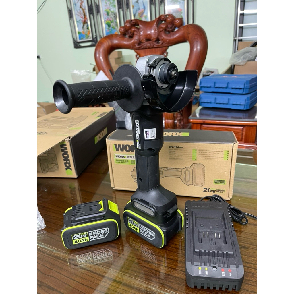 Máy mài góc cầm tay dùng pin 20V WORX WU806 chính hãng