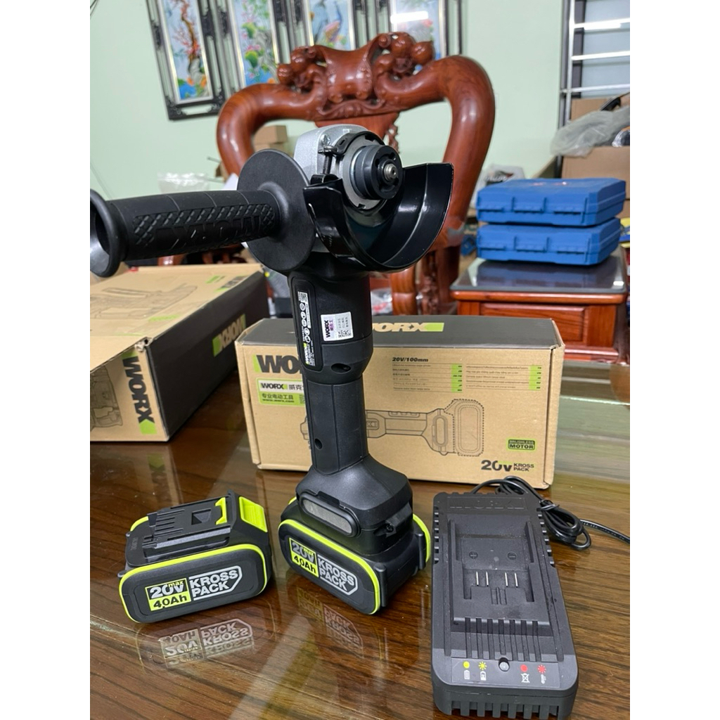 Máy mài góc cầm tay dùng pin 20V WORX WU806 chính hãng