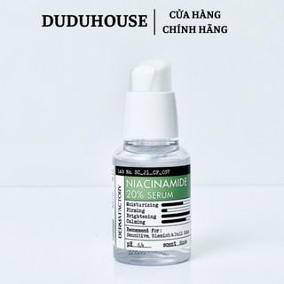 Tinh Chất Derma Factory Niacinamide 20% Serum Kiểm Soát Nhờn Thu Nhỏ Lỗ Chân Lông 30ml
