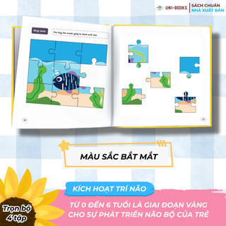 Sách vẽ 100 Trò Chơi Kích Hoạt Trí Não - Tập 1 cho bé 2-3 tuổi