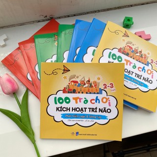 Sách vẽ 100 Trò Chơi Kích Hoạt Trí Não - Tập 1 cho bé 2-3 tuổi