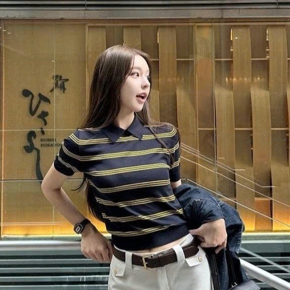 (HÀNG QCCC) Áo len dệt kim cổ polo hoạt tiết kẻ sọc phong cách trẻ trung hottrend MT33 SP452