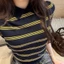 Áo len dệt kim cổ polo hoạt tiết kẻ sọc phong cách trẻ trung hottrend MT33 SP452
