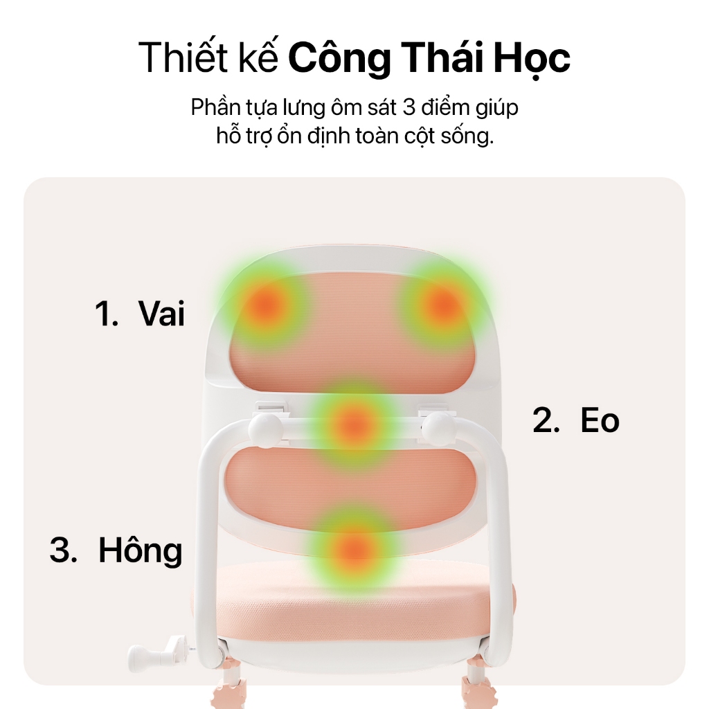 [Mới 2026 - Voucher 100K] Ghế Ngồi Học Cho Bé DERGO LEO C3-H Ghế Chống Gù Nâng Hạ Trục Quay Điều Chỉnh Đa Chiều | BigBuy360 - bigbuy360.vn
