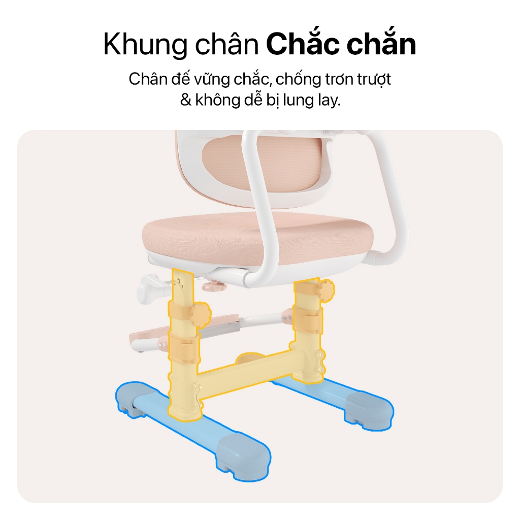 [Mới 2026 - Voucher 100K] Ghế Ngồi Học Cho Bé DERGO LEO C3-H Ghế Chống Gù Nâng Hạ Trục Quay Điều Chỉnh Đa Chiều | BigBuy360 - bigbuy360.vn