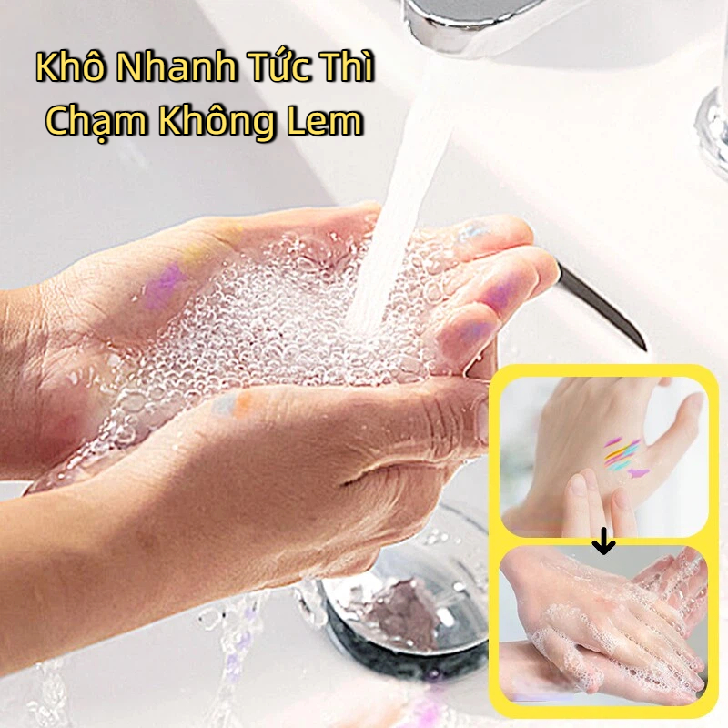 Bút Marker Acrylic Đầu Mềm Dạng Mực Lỏng ZhenCai – Không Thấm Giấy, Chống Nước, Có Thể Chồng Màu Vẽ DIY