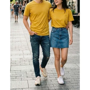 Áo thun basic dáng suông dễ mặc A38