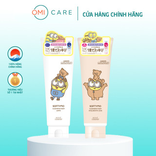 Sữa Rửa Mặt & Tẩy Trang Tạo Bọt Dưỡng Ẩm HA & Dưỡng Sáng Vitamin Softymo Phiên Bản Giới Hạn Chính Hãng Nhật Bản 190g
