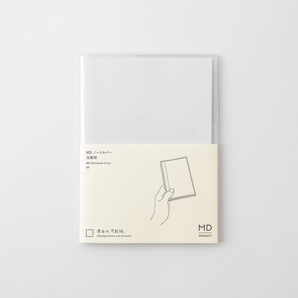 Designphil MIDORI MD Notebook Cover Clear PVC A6 35658006 / A5 35661006 / A5 Journal 1 Day 49566006 / A5 35663006 [Direct from Japan]