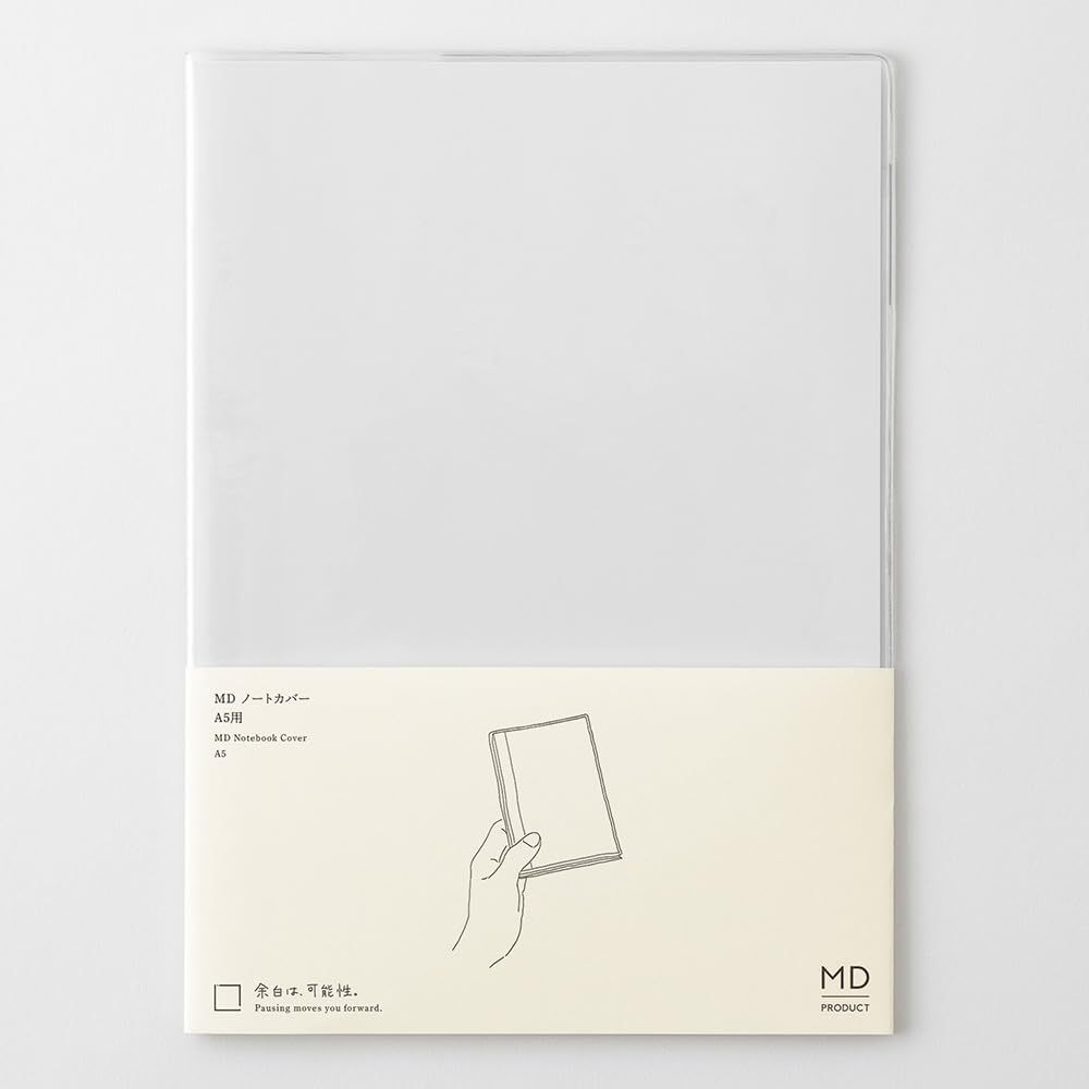 Designphil MIDORI MD Notebook Cover Clear PVC A6 35658006 / A5 35661006 / A5 Journal 1 Day 49566006 / A5 35663006 [Direct from Japan]