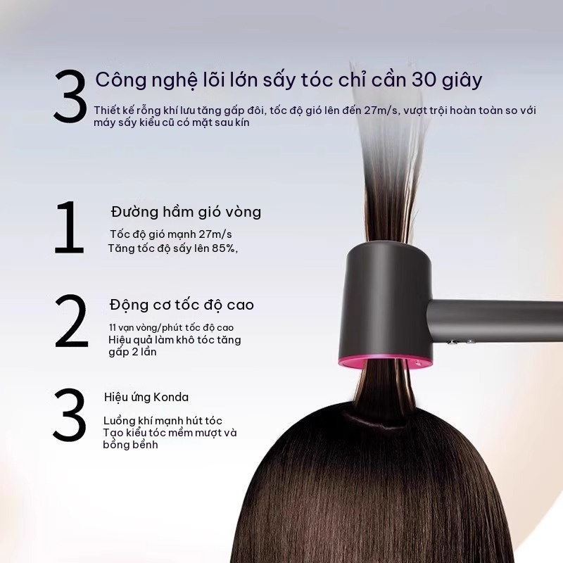 Máy sấy tóc không lưỡi cao tốc | Công suất lớn, ion âm, bảo vệ tóc | Nhiệt độ ổn định | Hỗ trợ bán buôn ưu đãi