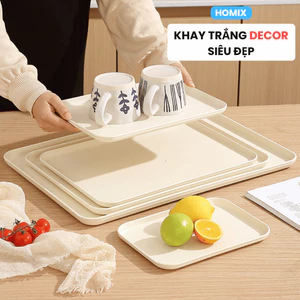 Khay Đựng Nước Khay Trà Nhựa Phòng Khách Cà Phê Bàn Cốc Hình Chữ Nhật Trái Cây Đĩa Ăn Tối