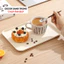 Khay Đựng Nước Khay Trà Nhựa Phòng Khách Cà Phê Bàn Cốc Hình Chữ Nhật Trái Cây Đĩa Ăn Tối