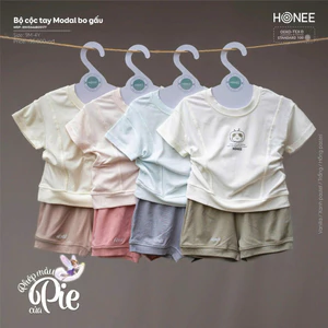 Bộ cộc Modal ngắn tay dành cho bé trai bé gái từ 6m - 4y