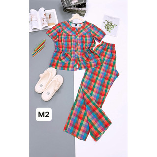 Tay ngắn quần dài tole lanh mặc nhà mát thấm hút mồ hôi dành cho nữ mặc ngủ và mặc làm việc nhà