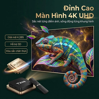 TV Box Android 13 - TX98 Pro - 4K UHD - 16G+256G - Điều Khiển Giọng Nói - Bluetooth