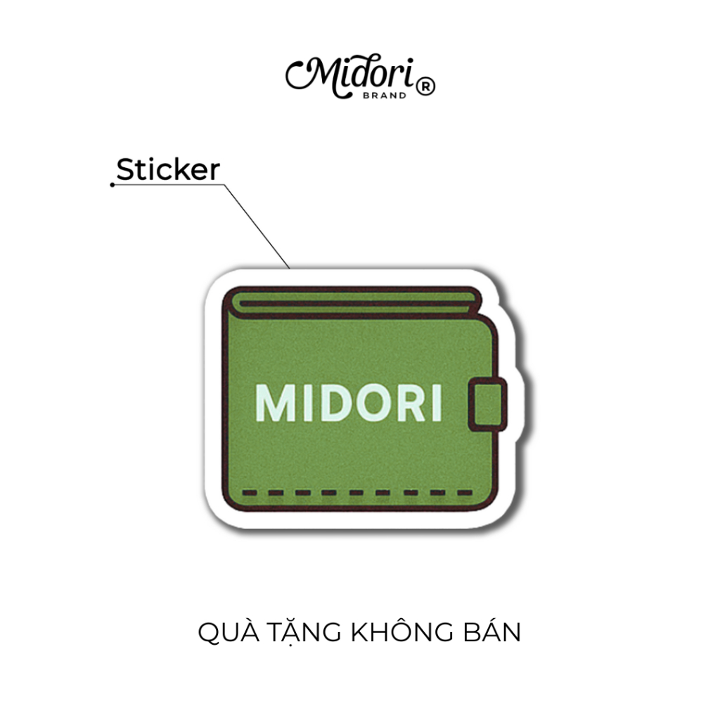 STICKER HÌNH DÁN VÍ DỄ THƯƠNG MIDORI BAG COLLECTION