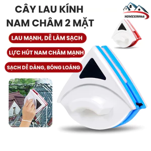 Lau Kính 2 Mặt Nam Châm Thông Minh - Làm sạch cửa kiếng hai mặt nhà cao tầng chung cư - Nút điều chỉnh lực hút