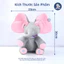 Đồ Chơi Voi Ú Òa GutyKids Đồ Chơi Thú Bông Phát Nhạc Vẫy Tai Đễ Thương Cho Bé, Biết Hát, Dùng Pin AA