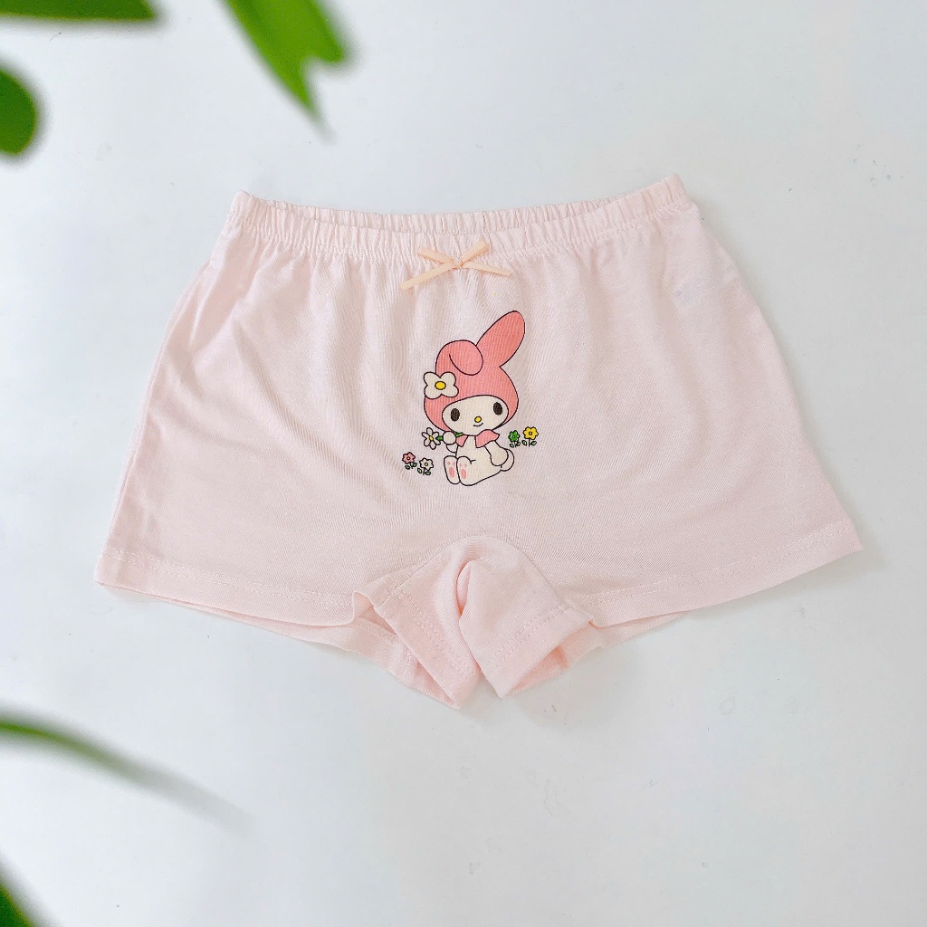 Quần chip đùi bé gái 95% Modal sợi Sồi Lá Homewear A392, combo 3 quần mặc váy trẻ em gái melody
